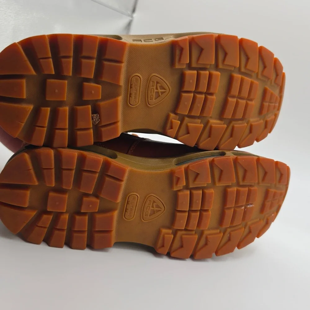 Nike ACG Air Max Goadome Mens 9.5 Brown Leather Hiking Boots Outdoor